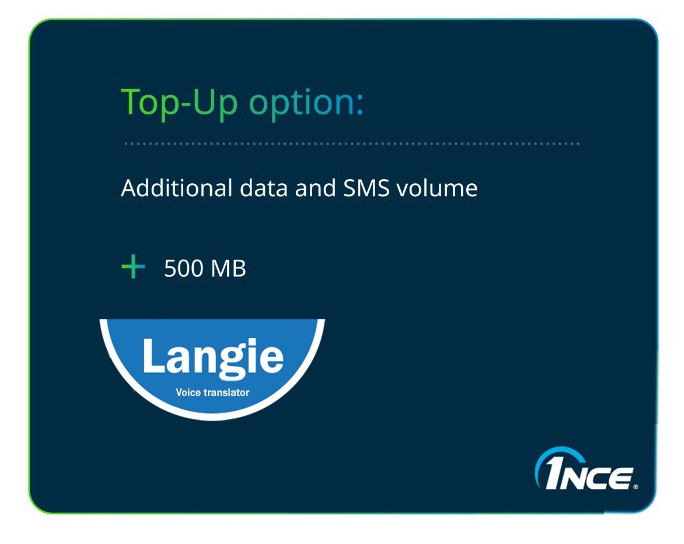 SIM kortelė - duomenų apimtis 500 MB su greičiu iki 1 Mbit/s