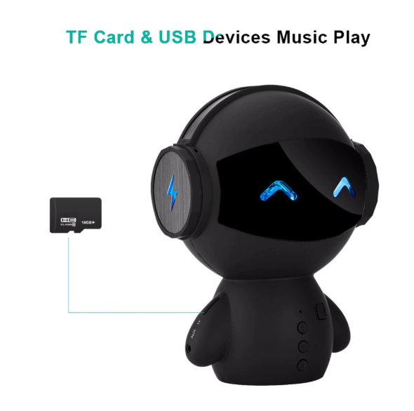 „Bluetooth“ garsiakalbių palaikymas TF kortelės MP3 atkūrimas